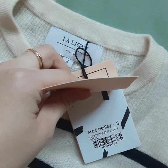 La Ligne Marc Henley Sweater Top - Picture 3 of 3